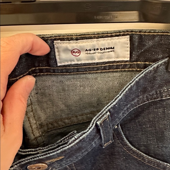 AG Adriano Goldschmied Men's Deep Indigo Ag-Ed Denim Jeans size 32x34 EUC - Picture 2 of 5